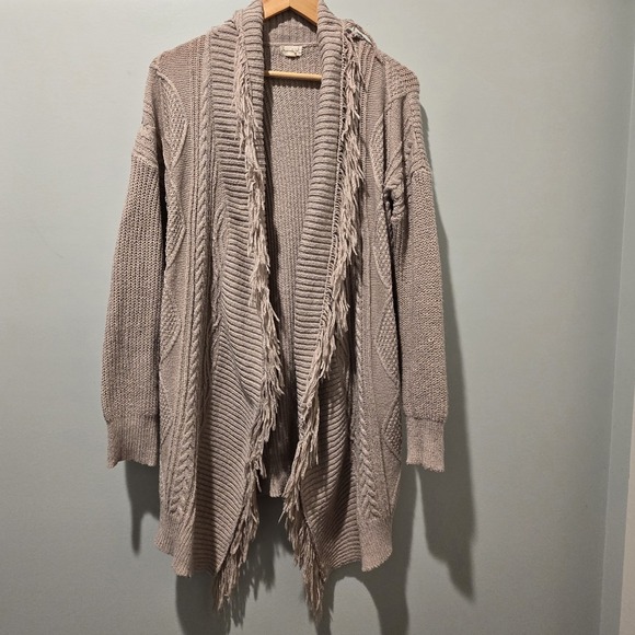Hem & Thread Sweaters - HEM‎ & THREAD Anthropologie Knit Cardigan Sweater Women's Small Open Front